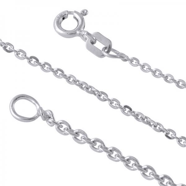 Lant argint 925 placat cu rodiu 45 cm 1 mm LSX0113 Be Delicate [1]